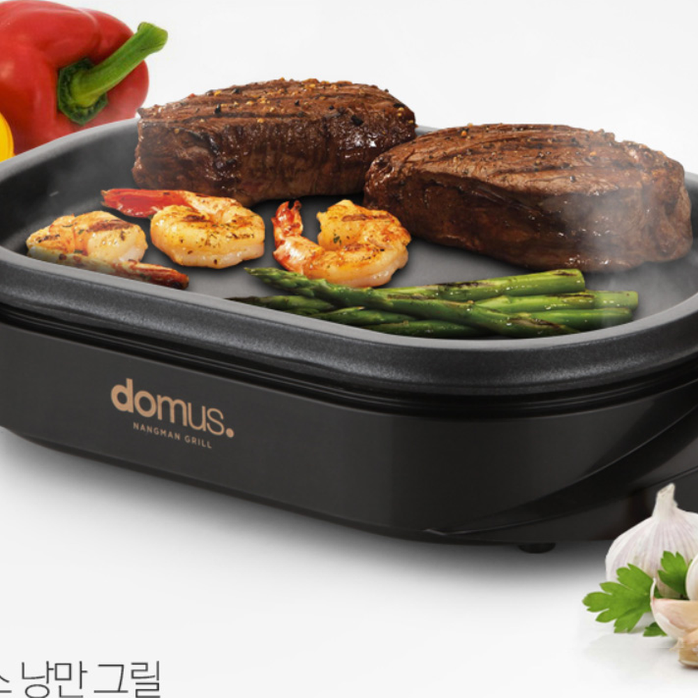 낭만디자인자취필수미니그릴 논스틱코팅캠핑요리전기불판 싱글라이프홈파티전기그릴 1인용 - 상세 이미지 2