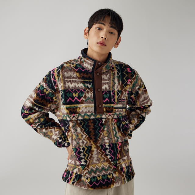 컬럼비아 공용 헬베시아 II 프린티드 하프스냅 플리스 풀오버