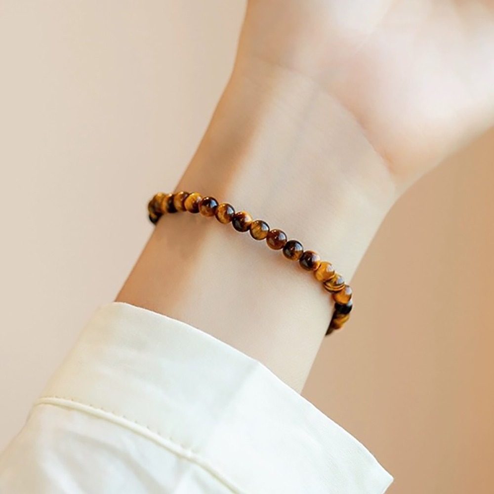 자연 원석 호안석 팔찌 행운팔찌 재물운 액막이 건강 선물 4mm 6mm 자연원석 호안석 행운팔찌 기원 부적 액막이 삼재 재물 소원 우정팔 - 상세 이미지 3