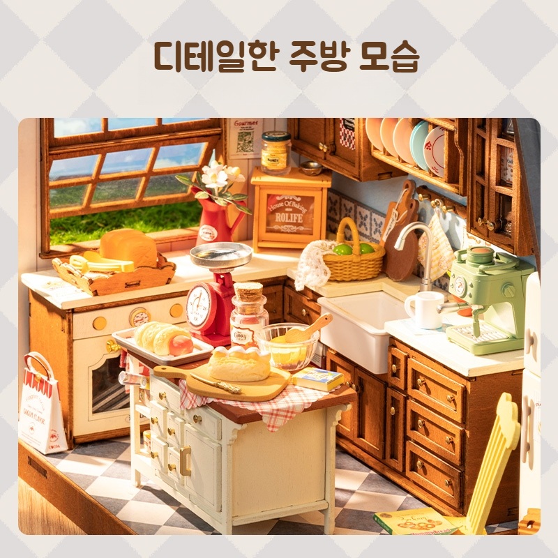 로보타임 미니어쳐 조립 DIY 선물 3D ROBOTIME 만들기 하우스 미니어처 로라이프 이미지 3