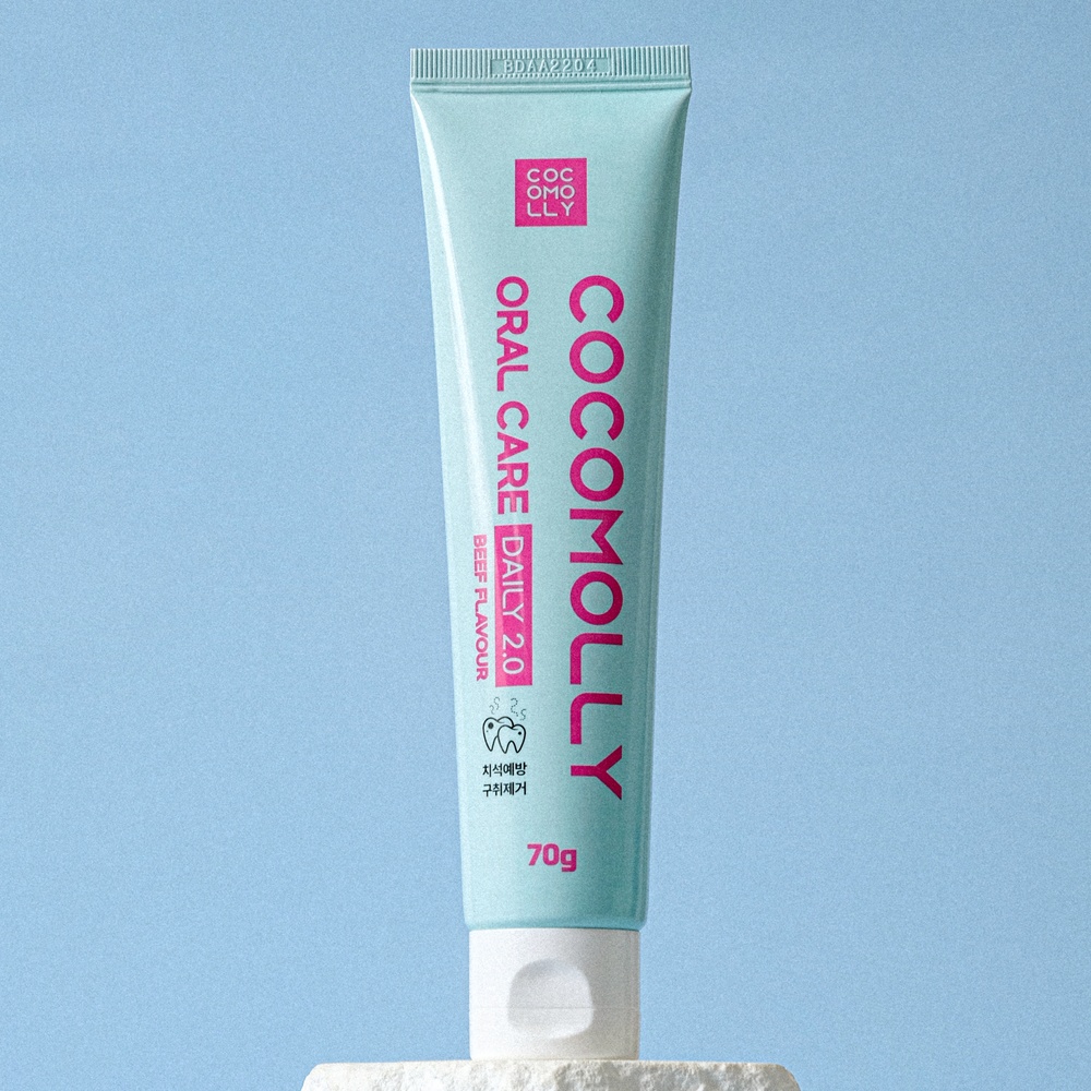 코코몰리 오랄케어 구내염 플라그 치석제거 입냄새제거 락토페린 강아지치약 70g - 상세 이미지 5