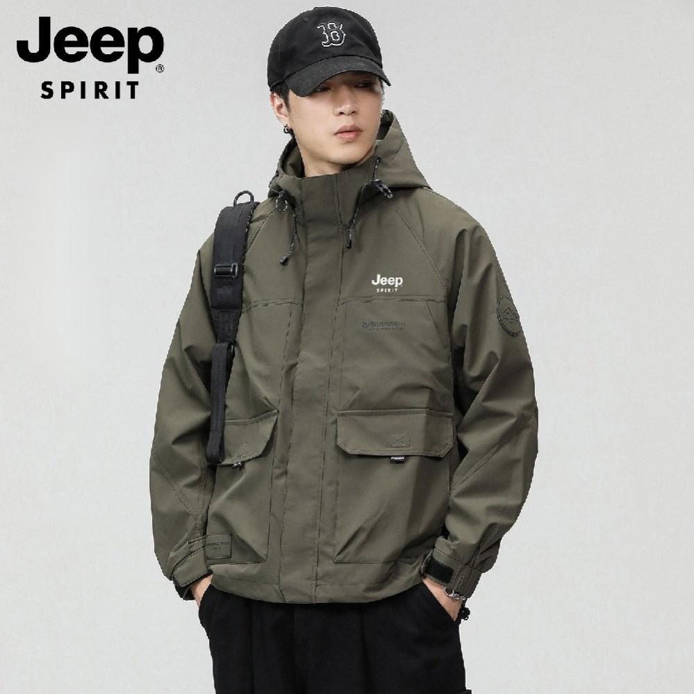 Jeep 남성 아웃도어 방수 바람막이 기능성 고프코어 자켓 가을 점퍼 - 상품 이미지