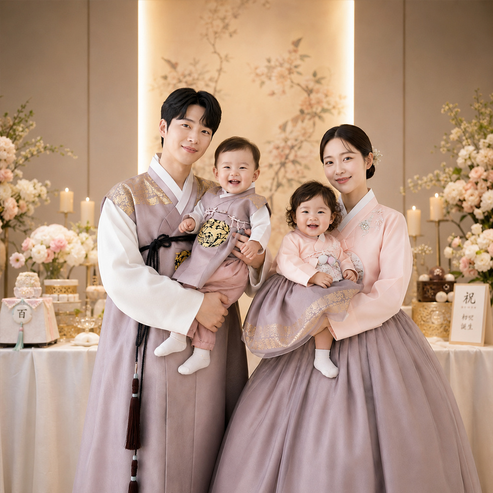 궁 한복 대여 돌잔치 3인가족 서울 경기도 부산 한옥 촬영 119번