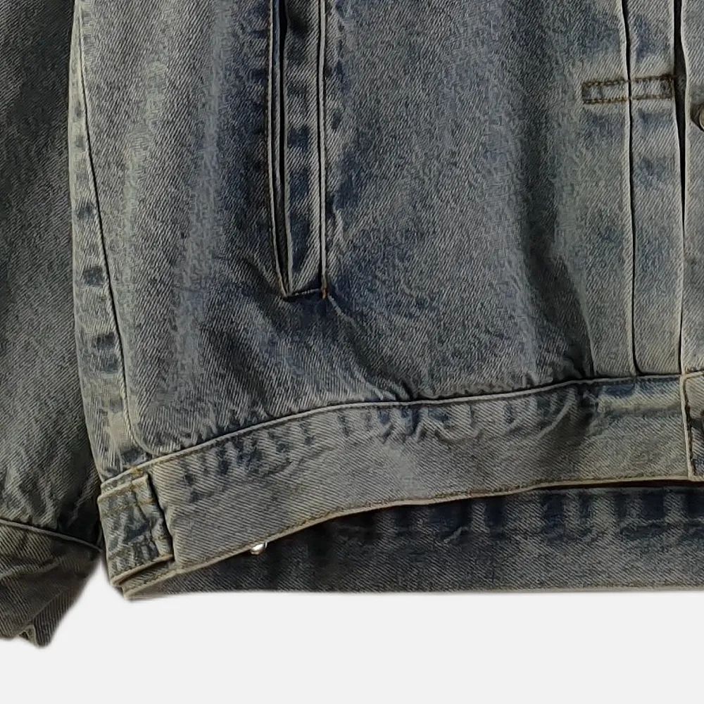 리바이스 블루 남자 XL 스투시 데님 자켓 O4684 - 상세 이미지 3