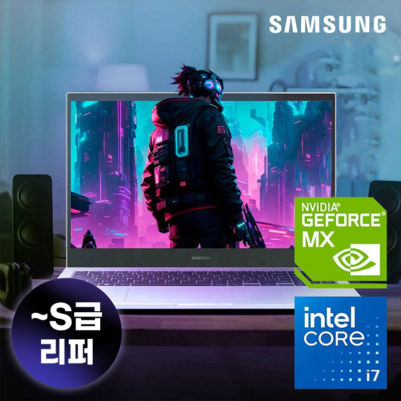 삼성 게이밍북 코어i7(10세대) 램16G 지포스그래픽 윈도우11P 실버 NT550XCJ/NT551XCJ - 메인 이미지