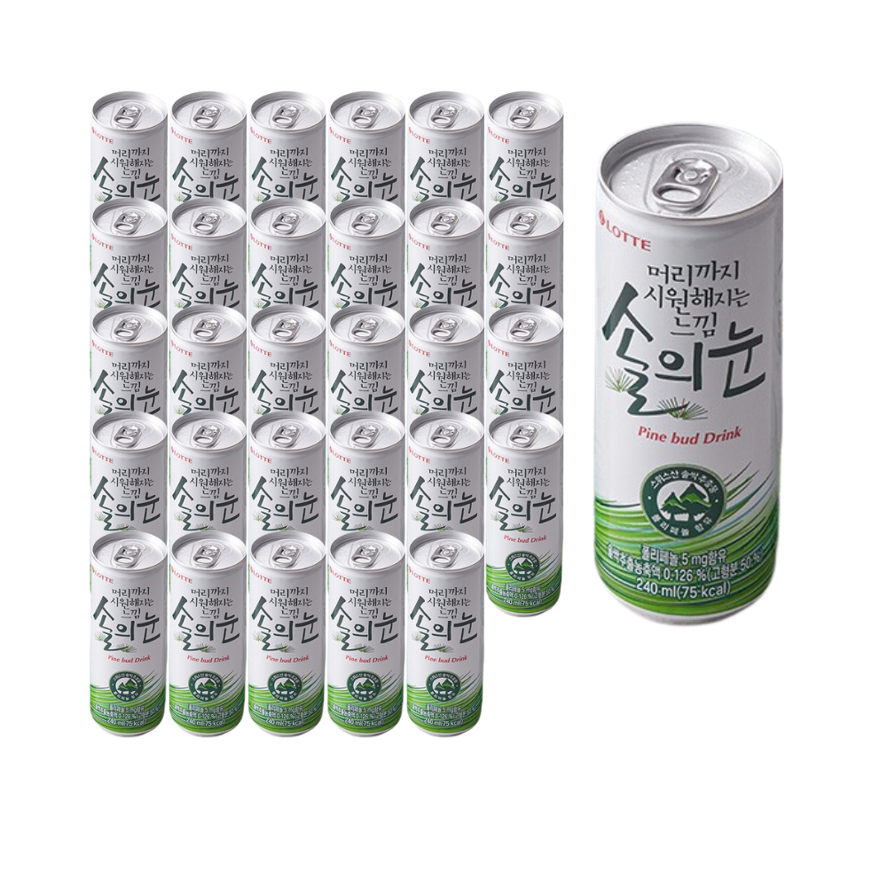 솔의눈 머리끝까지 시원해지는 느낌 240ml x30캔 - 상품 이미지