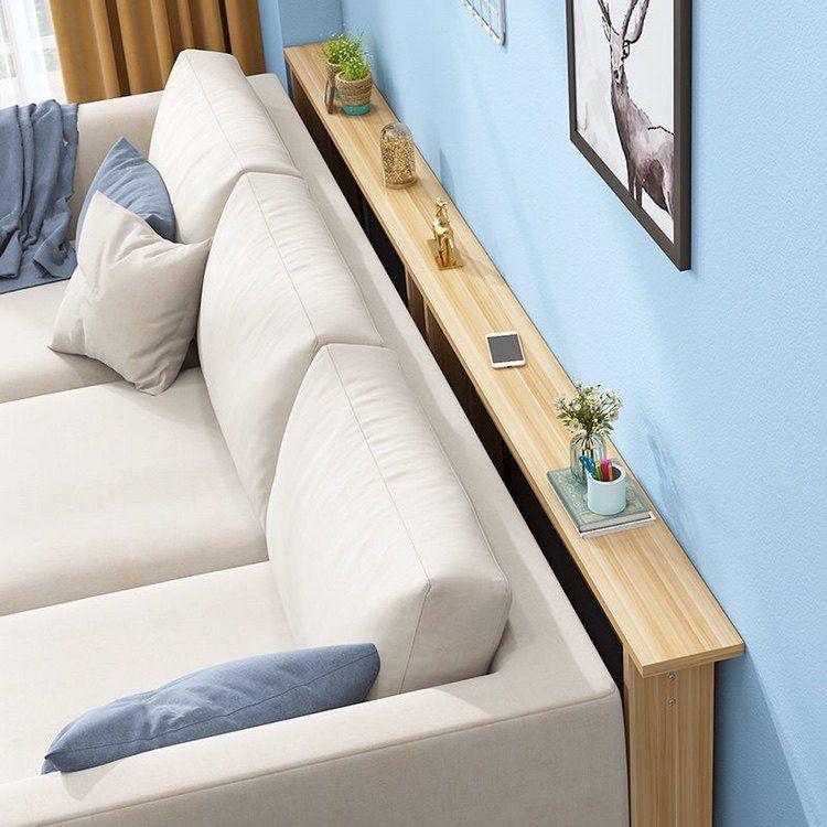 좁고긴 테이블 슬림 쇼파뒤 긴탁자 침대 진열대 선반 원목 가구 100cm 65cm - 상품 이미지