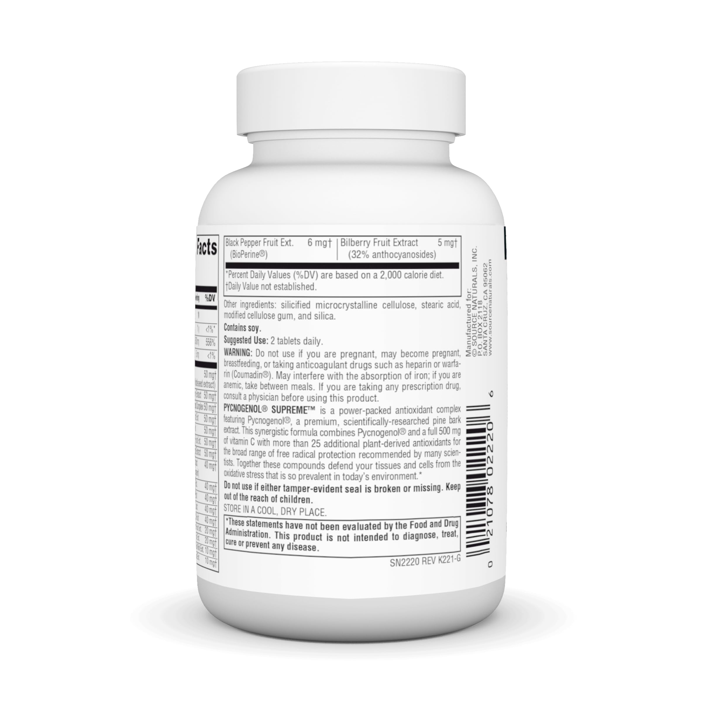 미국산 피크노제놀 슈프림 50mg 프랑스 해안송 60타블렛 - 상세 이미지 5