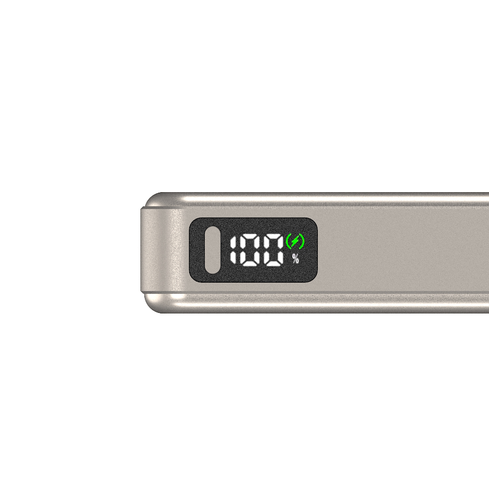 qi2.2 무선 25W 고속충전 맥세이프 보조배터리 10000mAh, 샴페인 골드 - 상세 이미지 2