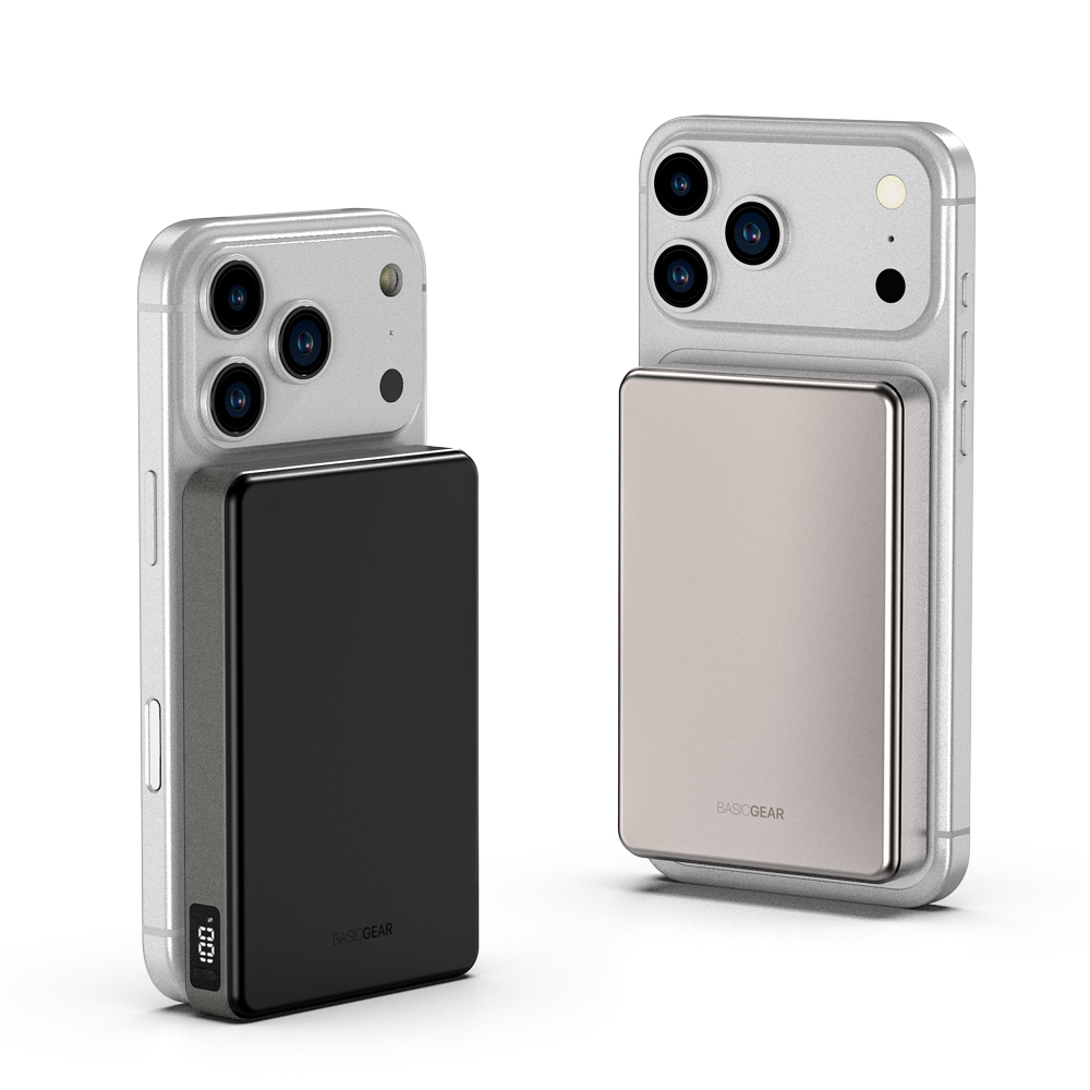 qi2.2 무선 25W 고속충전 맥세이프 보조배터리 10000mAh, 블랙 - 상세 이미지 2