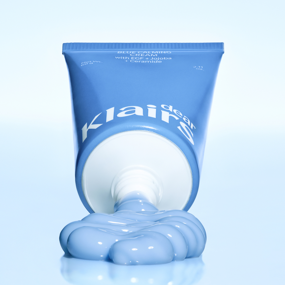 [더블구성] 클레어스 EGF 미드나잇 블루 카밍 크림 60g, 2개 / 아줄렌 진정 수분 쿨링 - 상세 이미지 4
