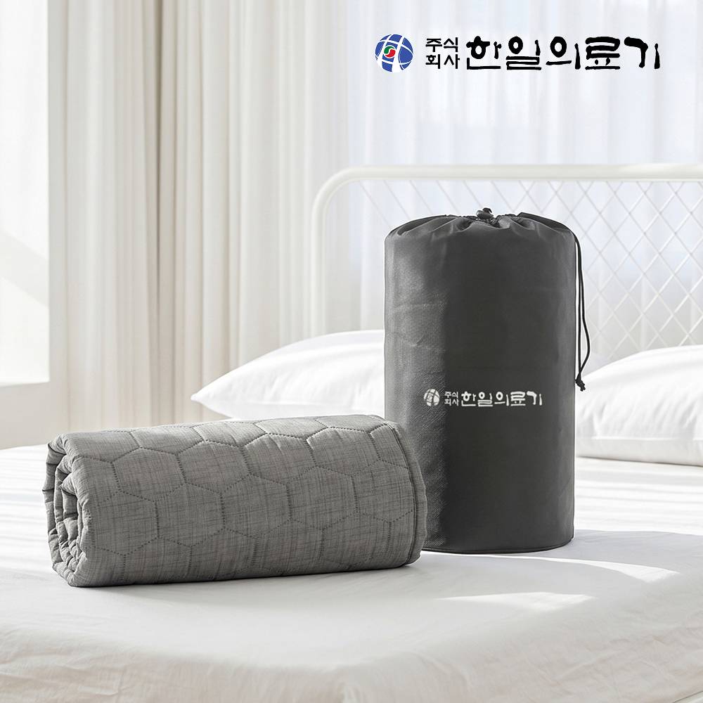 한일의료기 탄소매트 전기매트 프리볼트 온열 장판 여행용 캠핑 1인용 미니싱글 머스트그레이 상품 이미지