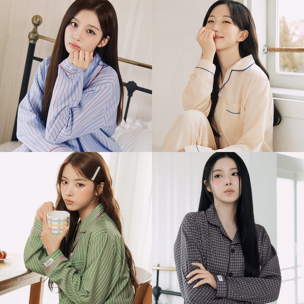 [엔믹스 PICK] 도씨 26FW 긴팔 카라 커플 잠옷 세트 남녀공용 홈웨어 27종