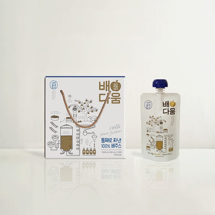 배다움 국내산 100% 배즙 100ml 배주스 10팩 20팩 이미지 7