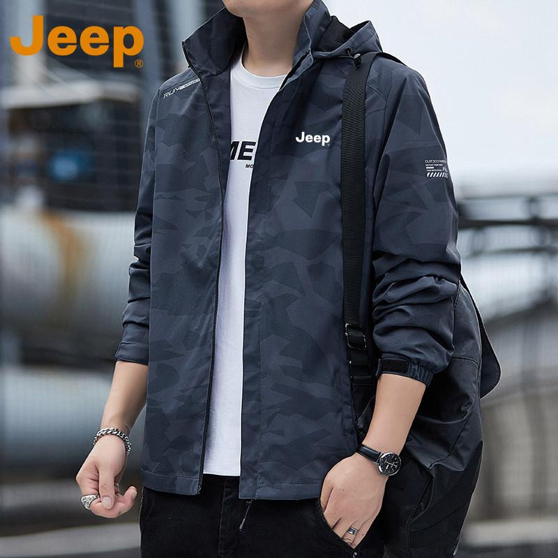 JEEP 남성 아웃도어 방수 바람막이 기능성 고프코어 자켓 가을 점퍼 - 상품 이미지