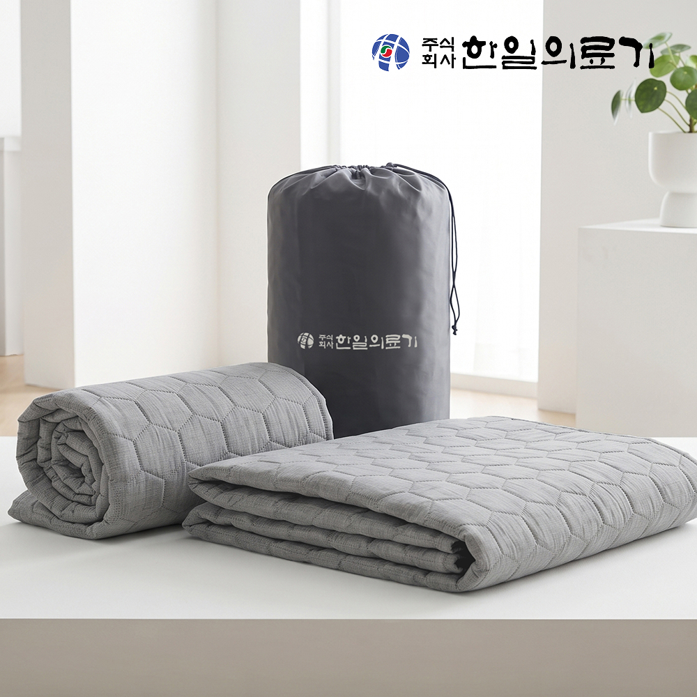한일의료기 탄소매트 전기매트 프리볼트 온열 장판 여행용 캠핑 1인용 미니싱글 머스트그레이 상품 이미지