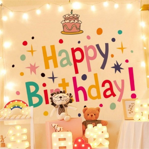 포토존 생일 축하 배경 장식 파티 배경 데코레이션 테이블 - 상품 이미지