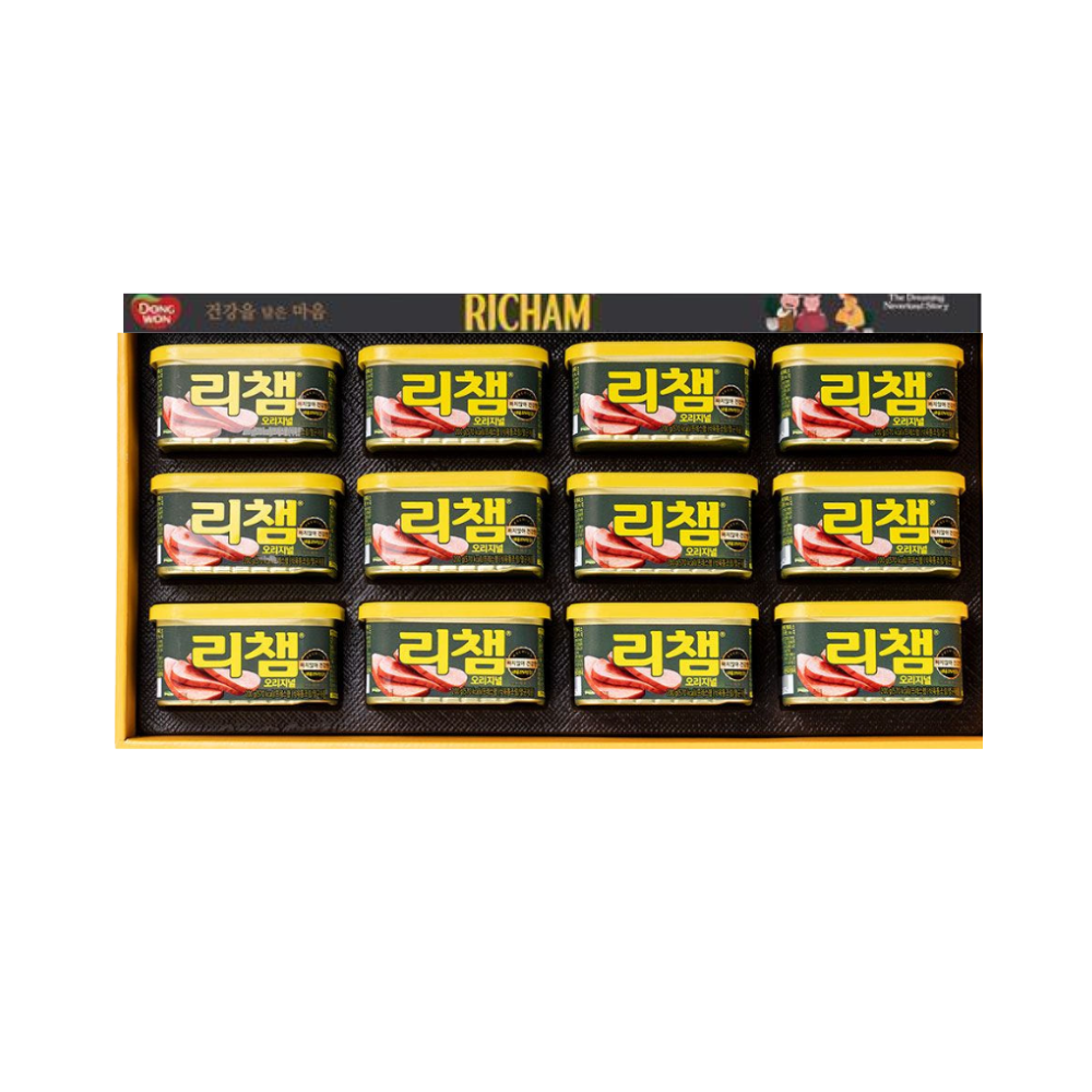 동원 리챔G12호 200g x12개입 선물세트 (쇼핑백 포함) x1개 - 상품 이미지