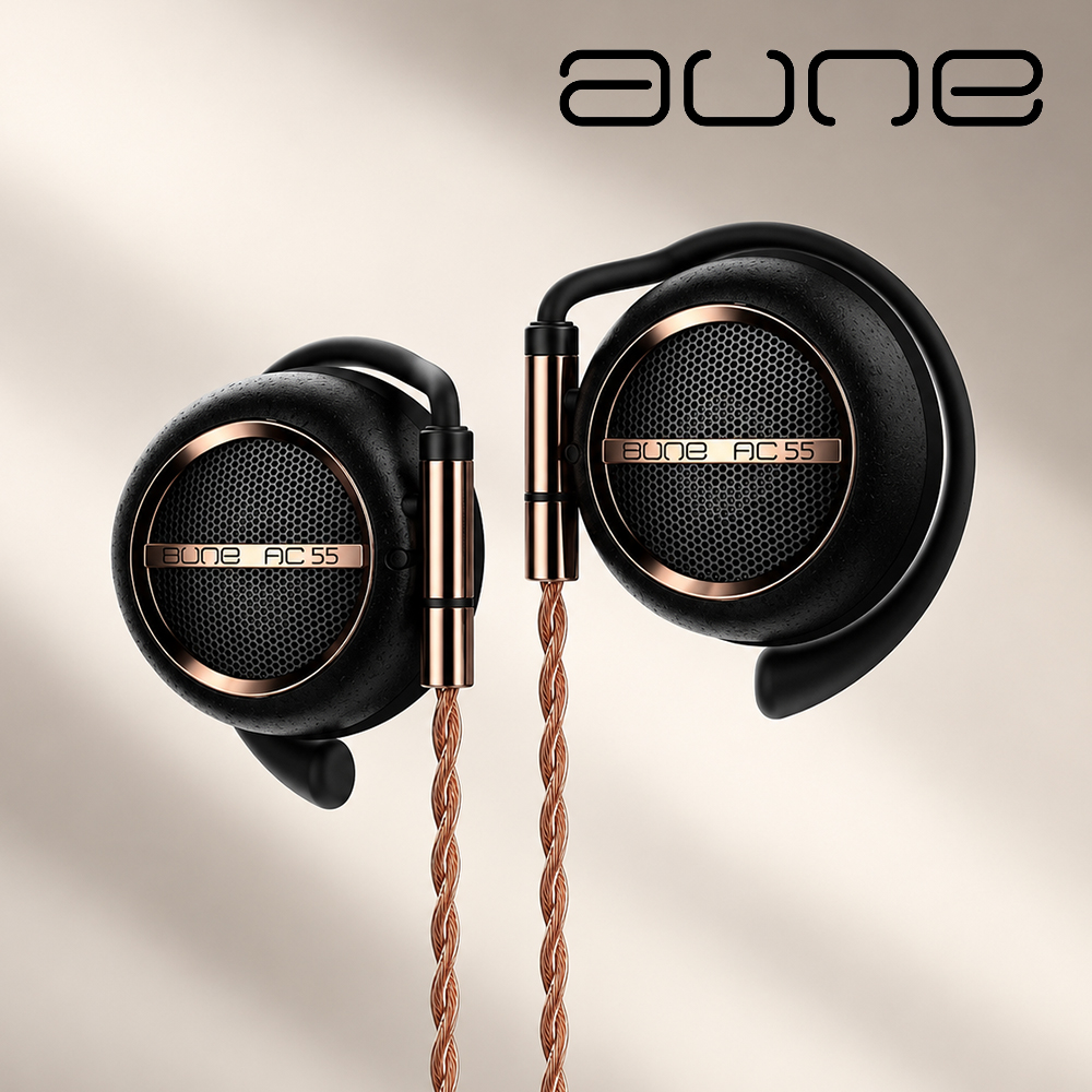 AUNE AC55 귀에거는이어폰 유선 줄 3.5mm - 상품 이미지