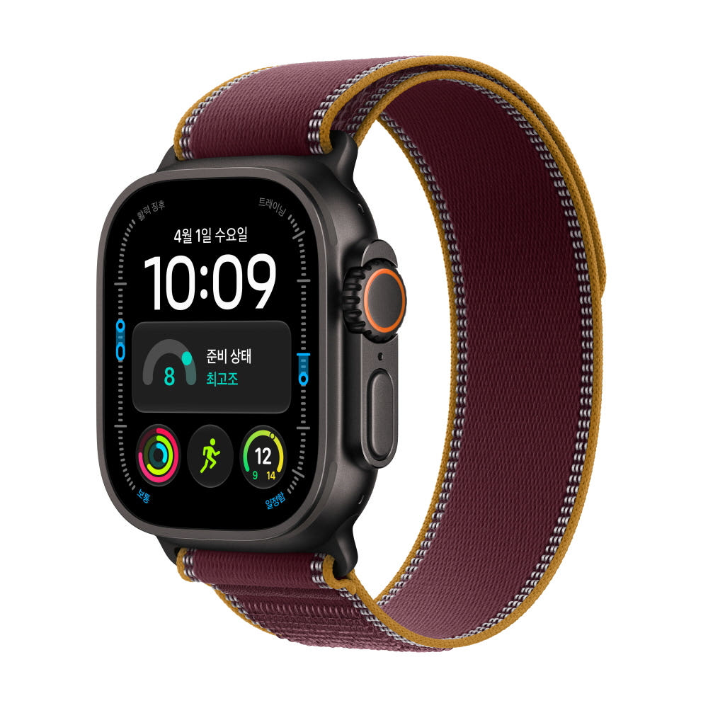 애플 애플워치 울트라 4 셀룰러 블랙 티타늄 49mm 버건디 트레일 루프 가격 비교 애플 공식 브랜드스토어 애플 애플워치 울트라 4 셀룰러 블랙 티타늄 49mm 버건디 트레일 루프