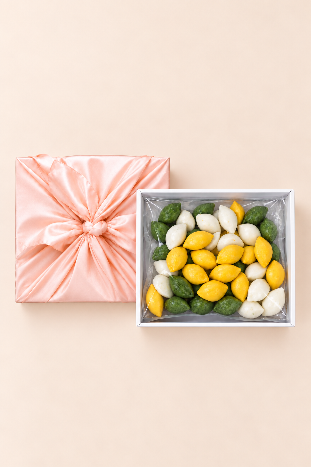 명절선물 생송편 쪄서먹는 삼색송편 떡선물세트 1kg - 상품 이미지