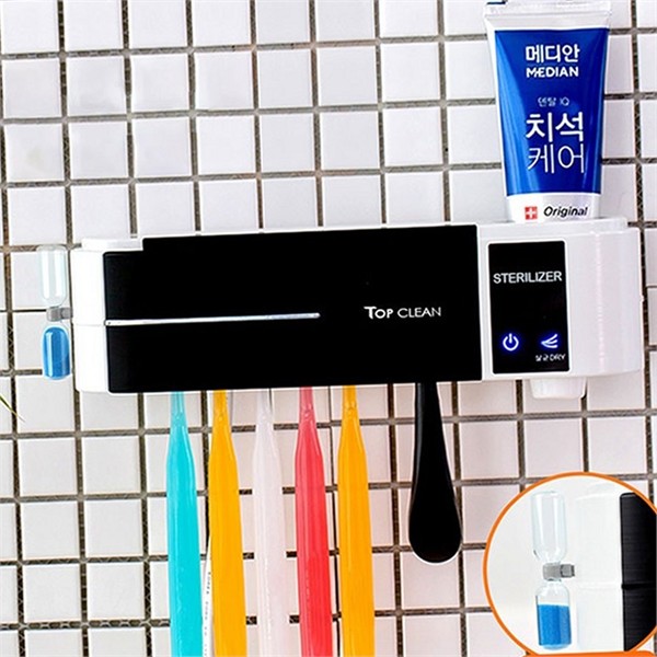 디스펜서 욕실 칫솔 살균기 벽걸이 칫솔 살균기 가정용 화장실 거치대 - 상품 이미지