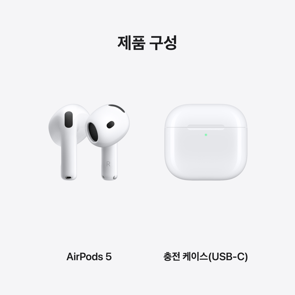 공식 애플 에어팟 5 MKFW4KH/A 상품 이미지