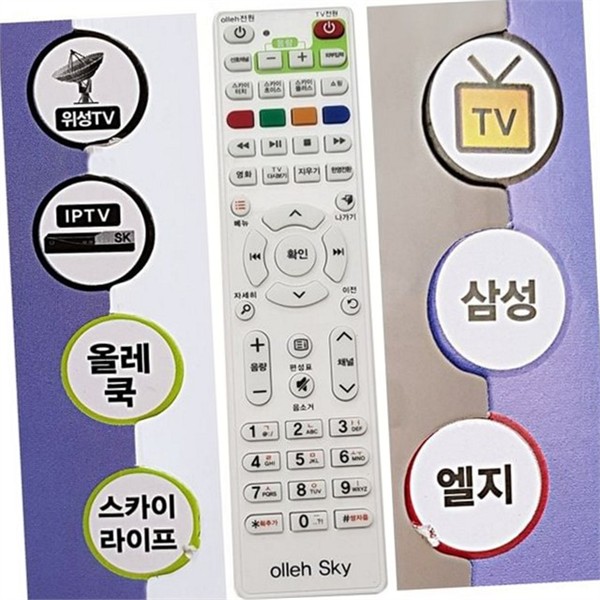 텔레비전 tv 리모컨 통합 셋톱박스 리모컨 가정용 채널 만능 디지털 - 상세 이미지 2