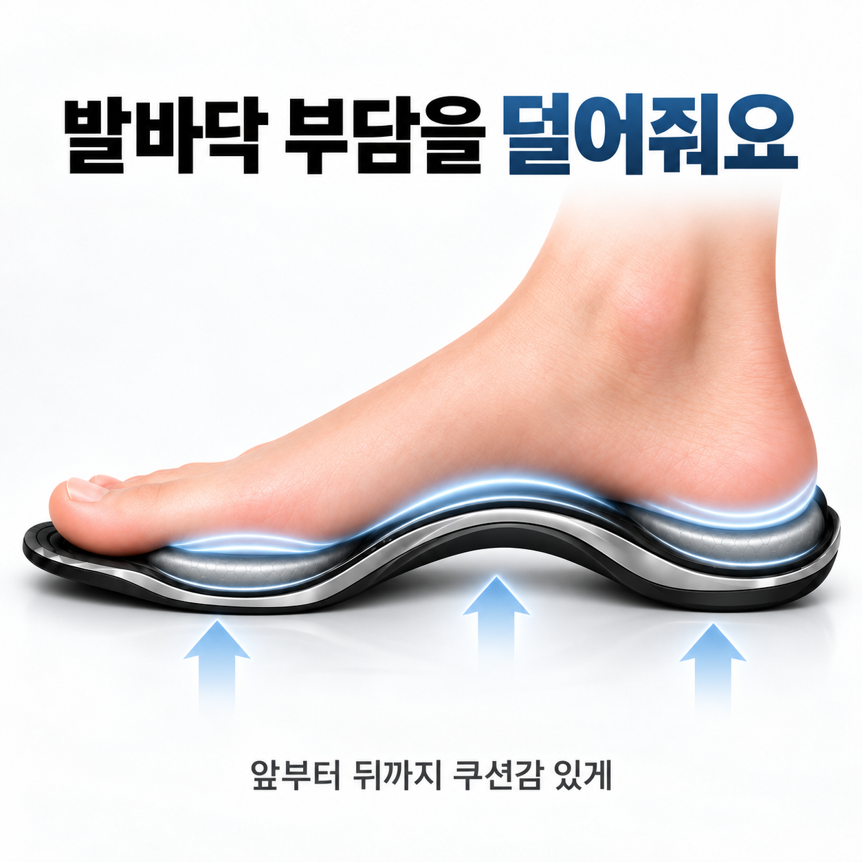 릴라이온 지간신경종 깔창 에어쿠션 발편한 아치지지 운동화 구두 - 상세 이미지 5