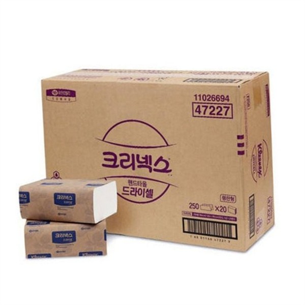업소용 250매 20밴드 일회용 화장실 사무실 건조용 벌크 - 상품 이미지