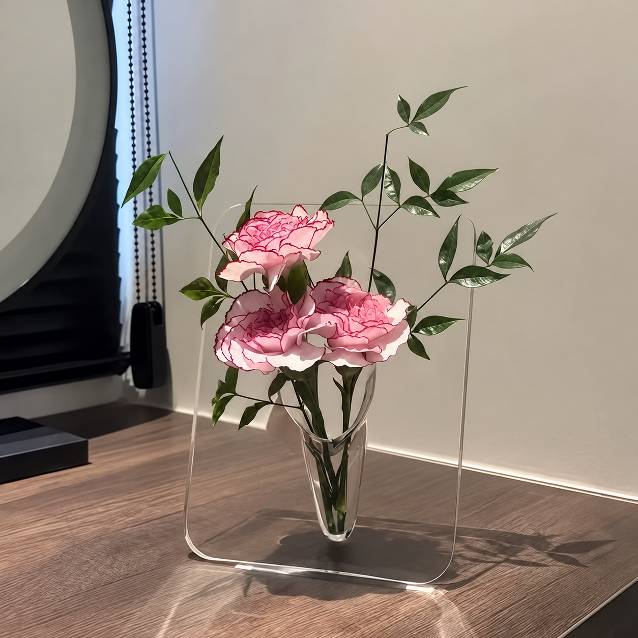 3D 투명 아크릴 액자 화분 화병 꽃병 생화 조화 꽃 사무실 책상 집 꾸미기 인테리어 소품 이미지 7