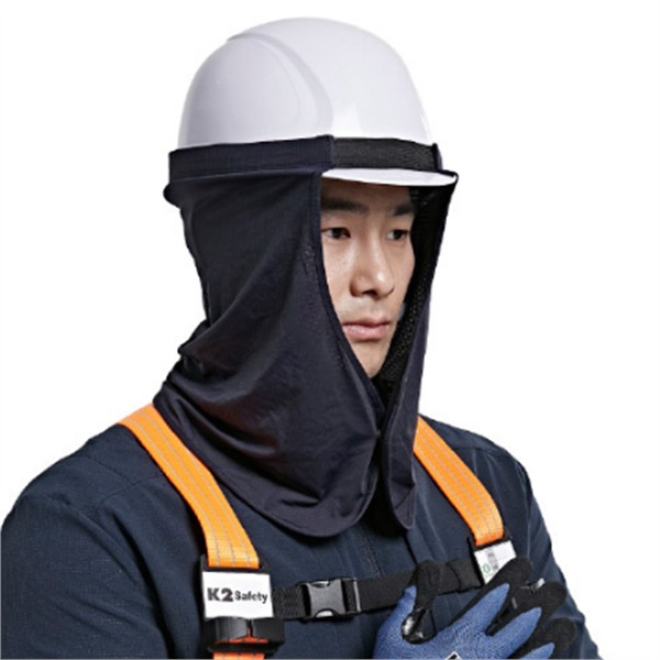 작업자용 안전모 넥가드 겸용 안전모 차양막 햇빛 현장 건설 보호 - 상품 이미지