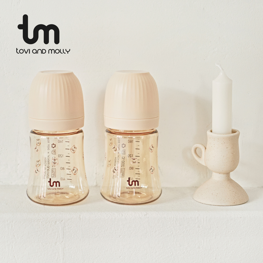 토비앤몰리 X 돗투돗 PPSU 아기 배앓이 방지 젖병 (젖꼭지 포함) 180ml, 돗람이 바닐라, 1개 - 상세 이미지 3