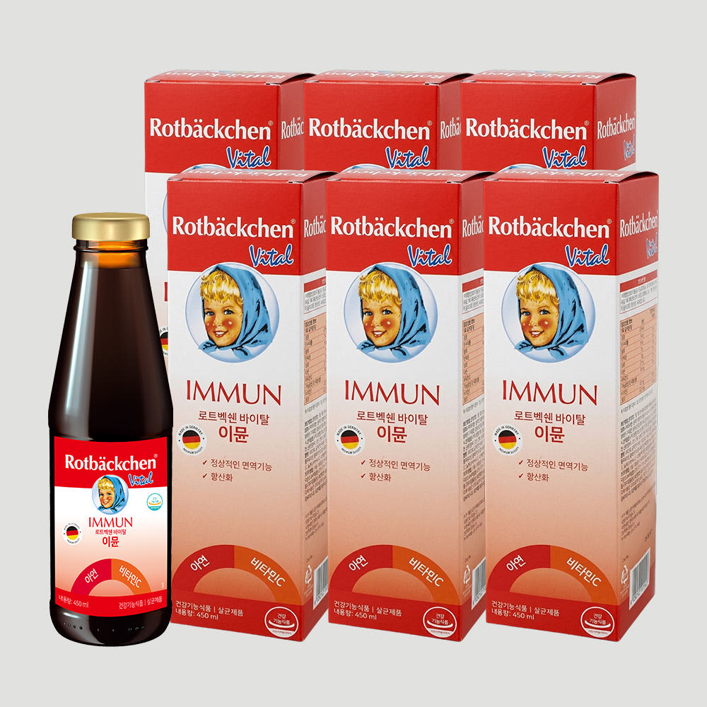 독일 로트벡쉔 바이탈 이뮨 마시는 비타민C 아연 450ml, 6개 - 상세 이미지 2