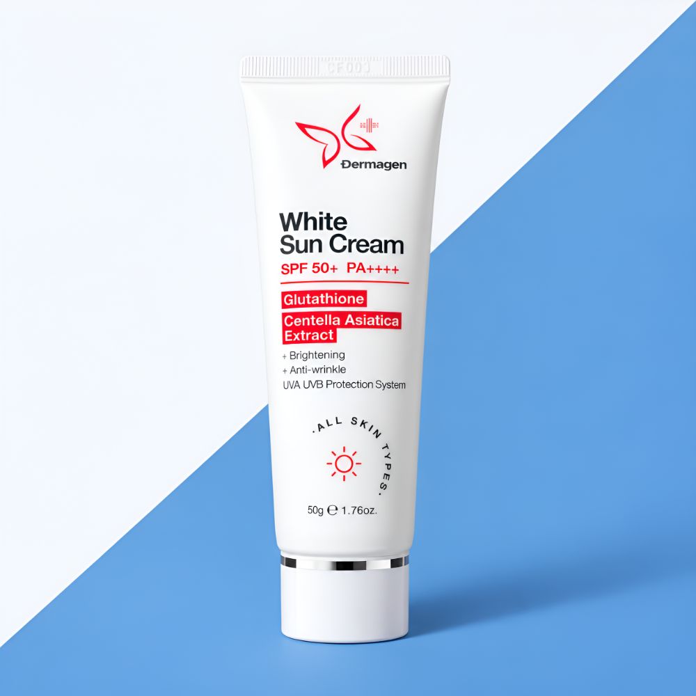 더마겐 화이트 선크림 50g SPF50+ PA++++ 글루타치온 미백 주름개선 3중기능성 - 상품 이미지