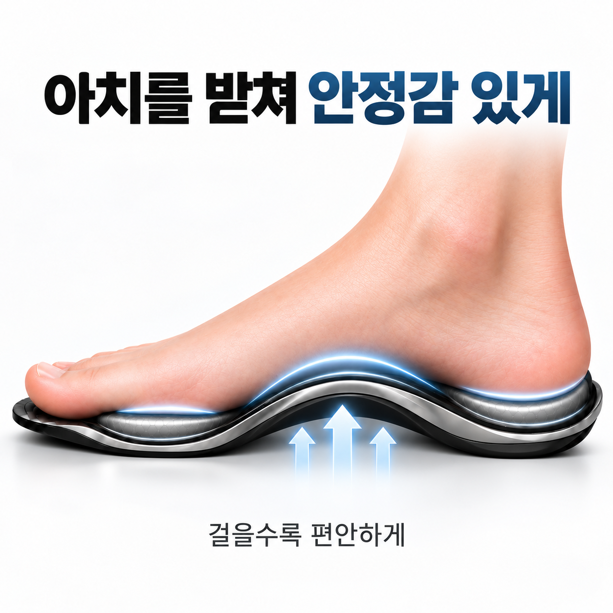 릴라이온 지간신경종 깔창 에어쿠션 발편한 아치지지 운동화 구두 - 상세 이미지 4