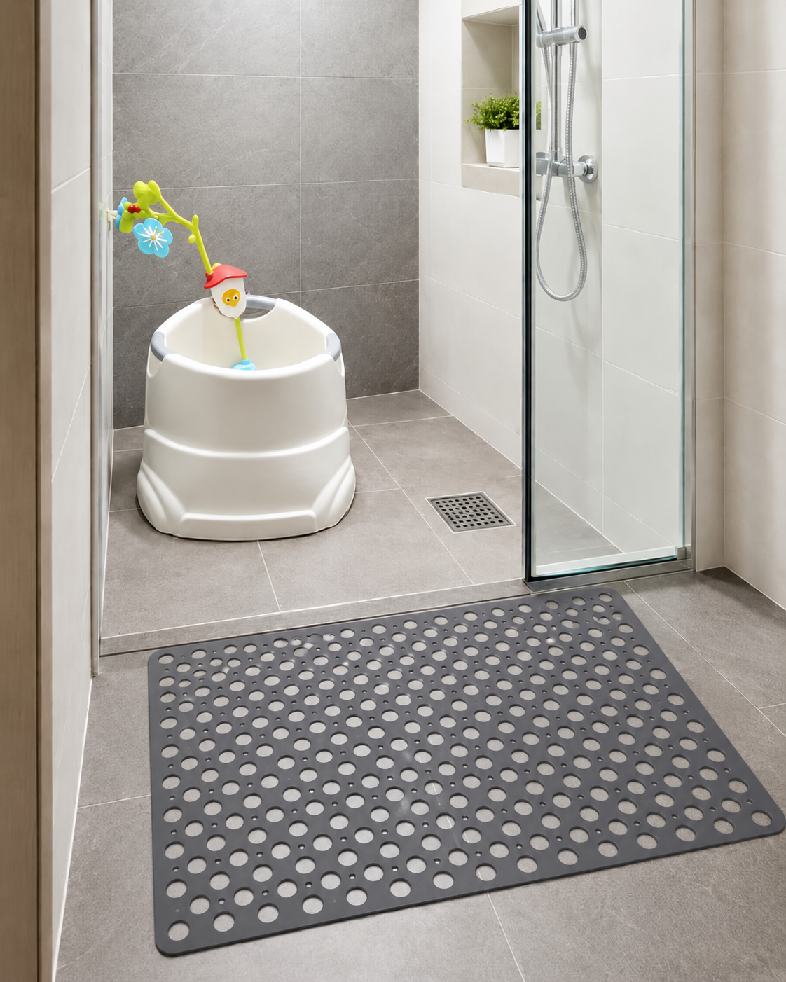 욕조미끄럼방지매트 욕실 화장실 아기 유아 흡착식 건식 바닥 논슬립 물빠짐 세탁실 깔판 발판 이미지 8