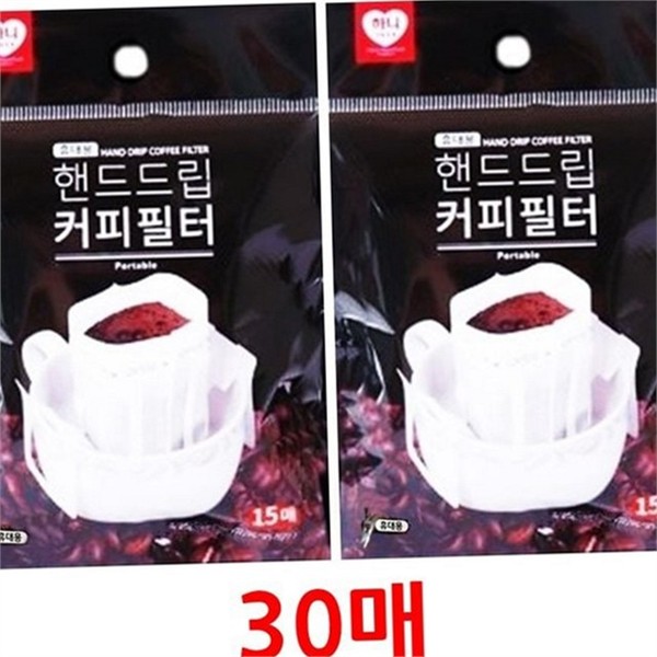 캠핑용 핸드 드립 커피 필터 30매 휴대용 일회용 커피 필터 - 상세 이미지 2