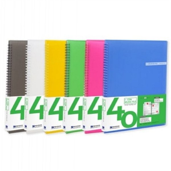 학생용 a4 스프링 악보 화일 40매 연주용 악보 폴더 - 상세 이미지 2