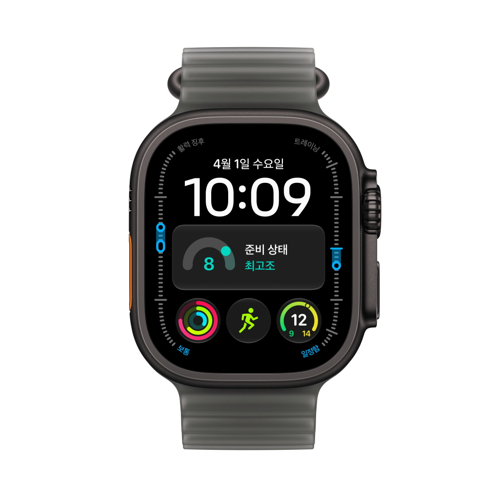 (1차 예약) 애플워치 울트라 4 셀룰러 블랙 티타늄, 49mm, 트렌스루센트 블랙 오션 밴드 - 상세 이미지 5