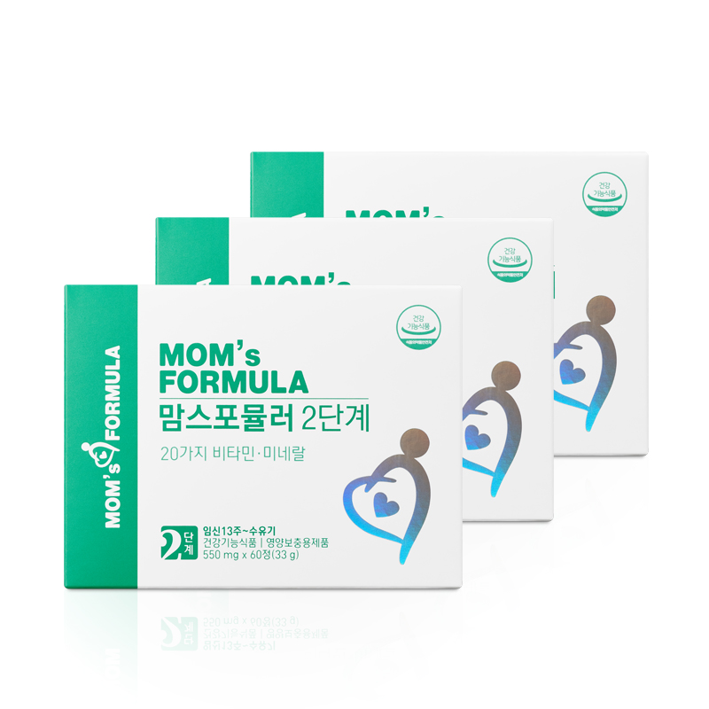 [3세트] 맘스 포뮬러 2단계 / 임산부 수유부 산후 출산후 철분제 철분 영양제 비헴철 - 상품 이미지
