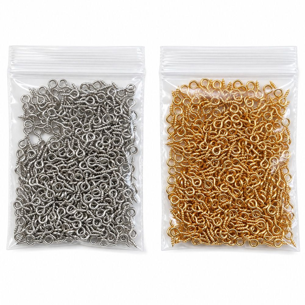 고리나사 9자 핀고리 스크류 팬던트 장식용 DIY 부자재 500개입 이미지 6