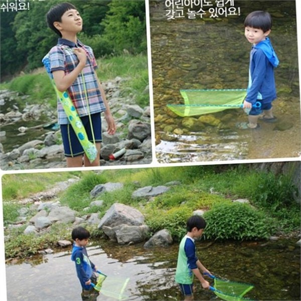 휴대용 물고기 족대 수영장 물고기 뜰채 채집망 그물망 여름 잡기 - 상세 이미지 2