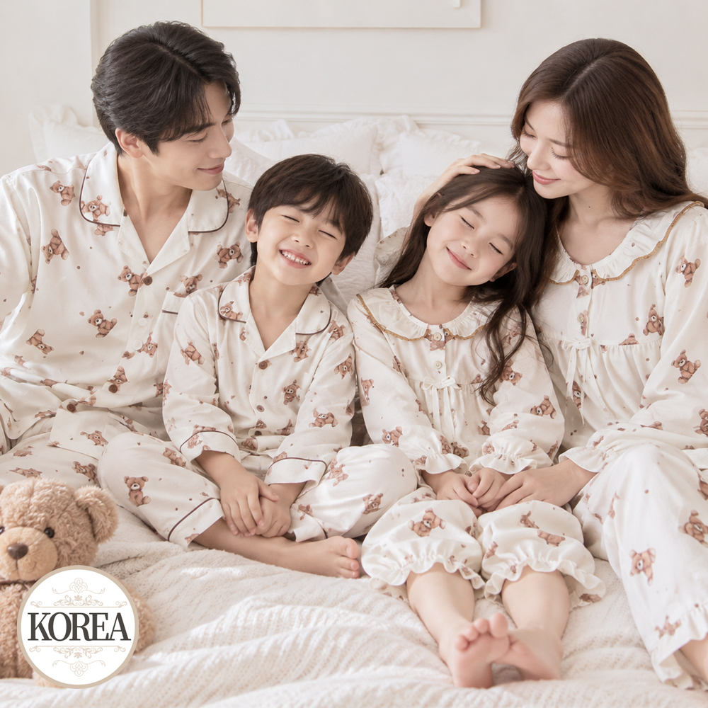패밀리 잠옷 가족 잠옷 아동 주니어 파자마 세트 국내제작 - 상세 이미지 2