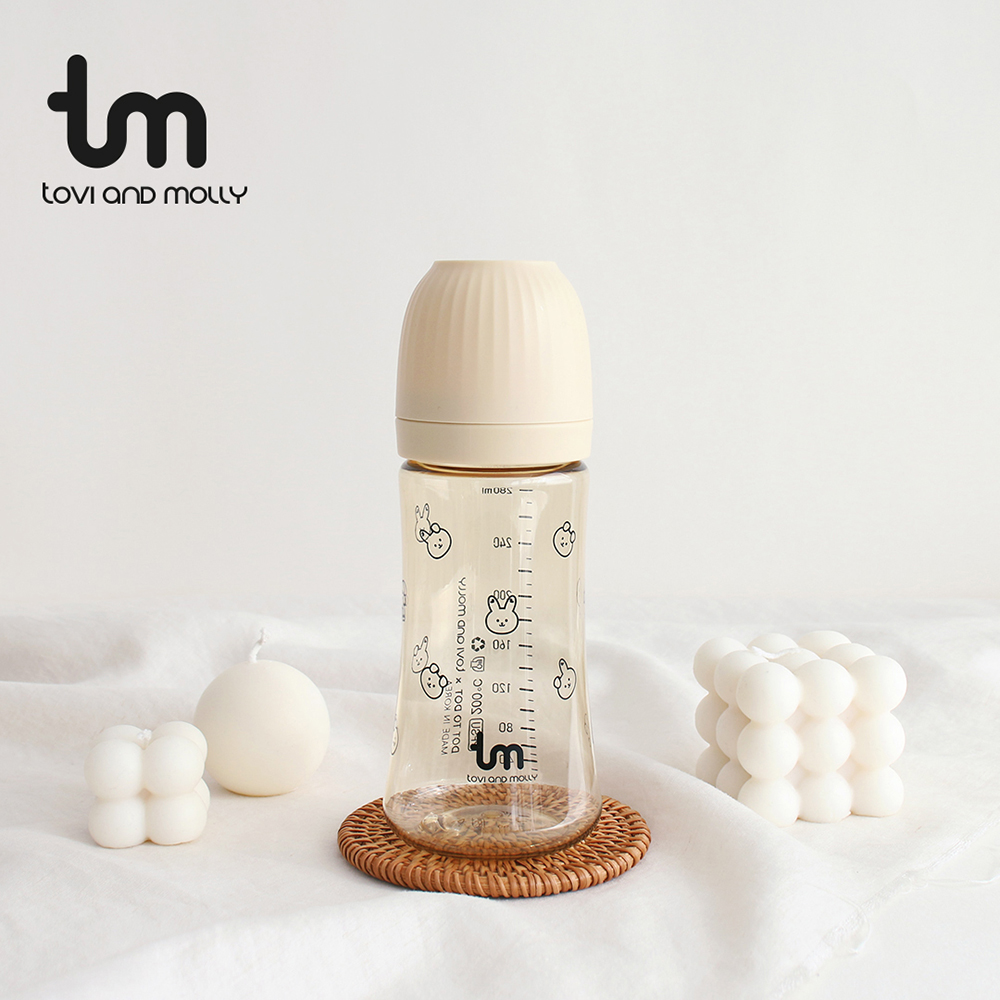 토비앤몰리 X 돗투돗 PPSU 아기 배앓이 방지 젖병 (젖꼭지 포함) 180ml, 돗바니 바닐라, 1개 - 상세 이미지 4