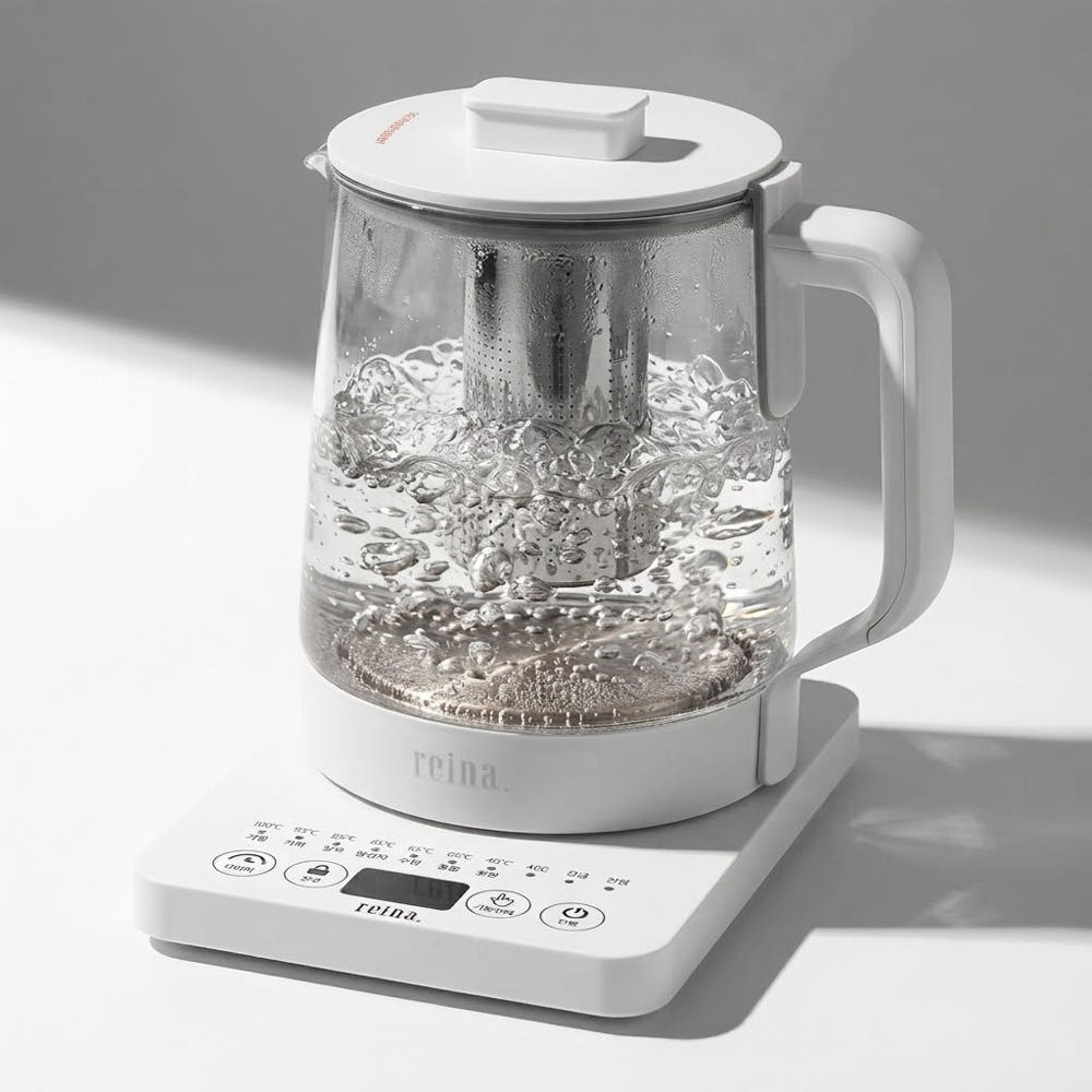 레이나 스토어 레이나 전기 유리 티포트 분유포트 보온 1.5L 차탕기