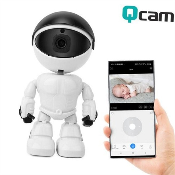 네트워크 로봇 보안 카메라 회전형 로봇형 cctv 고화질 가정용 - 상세 이미지 2
