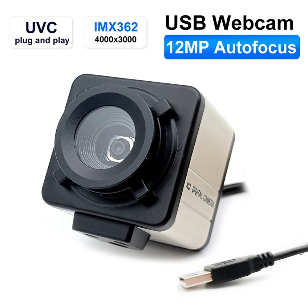 웹캠 화상카메라 방송용 산업용 웹카메라 12MP CCD MX362 4K IMX179 USB 카메라 - 상품 이미지