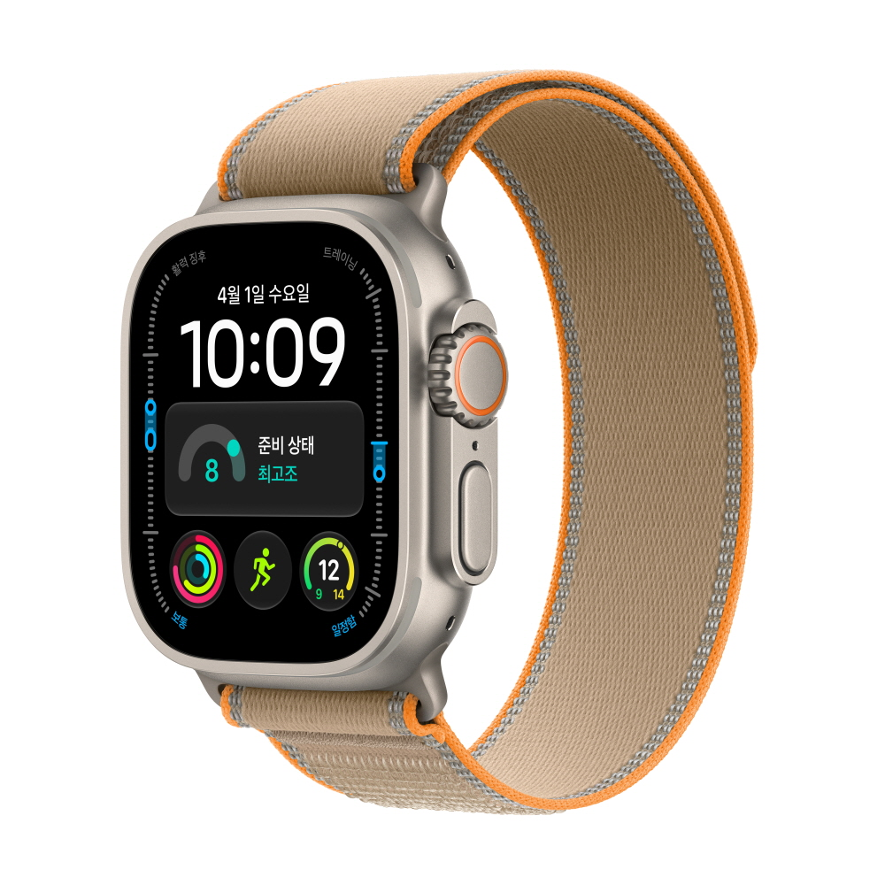 (2차 예약) 애플워치 울트라 4 셀룰러 내추럴 티타늄, 49mm, 샌드 트레일 루프(M/L) - 상품 이미지