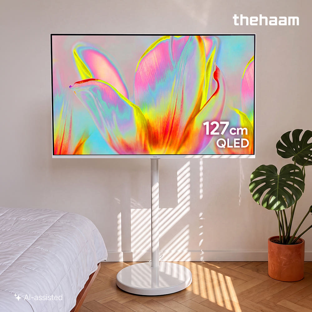 더함전자 더함 삼탠바이미 스마트 QLED 에센셜 127cm(50인치) 이동식 스탠드